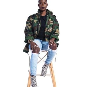 Camo jacket from the fab designers at Mess in a Bottle!